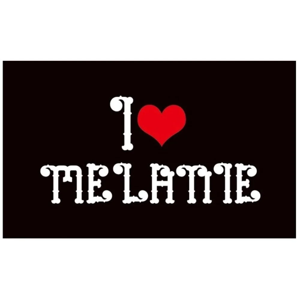 I Love Melanie Banner‎ Flag 3'x5' Melanie Martinez Black Red Heart New Sealed